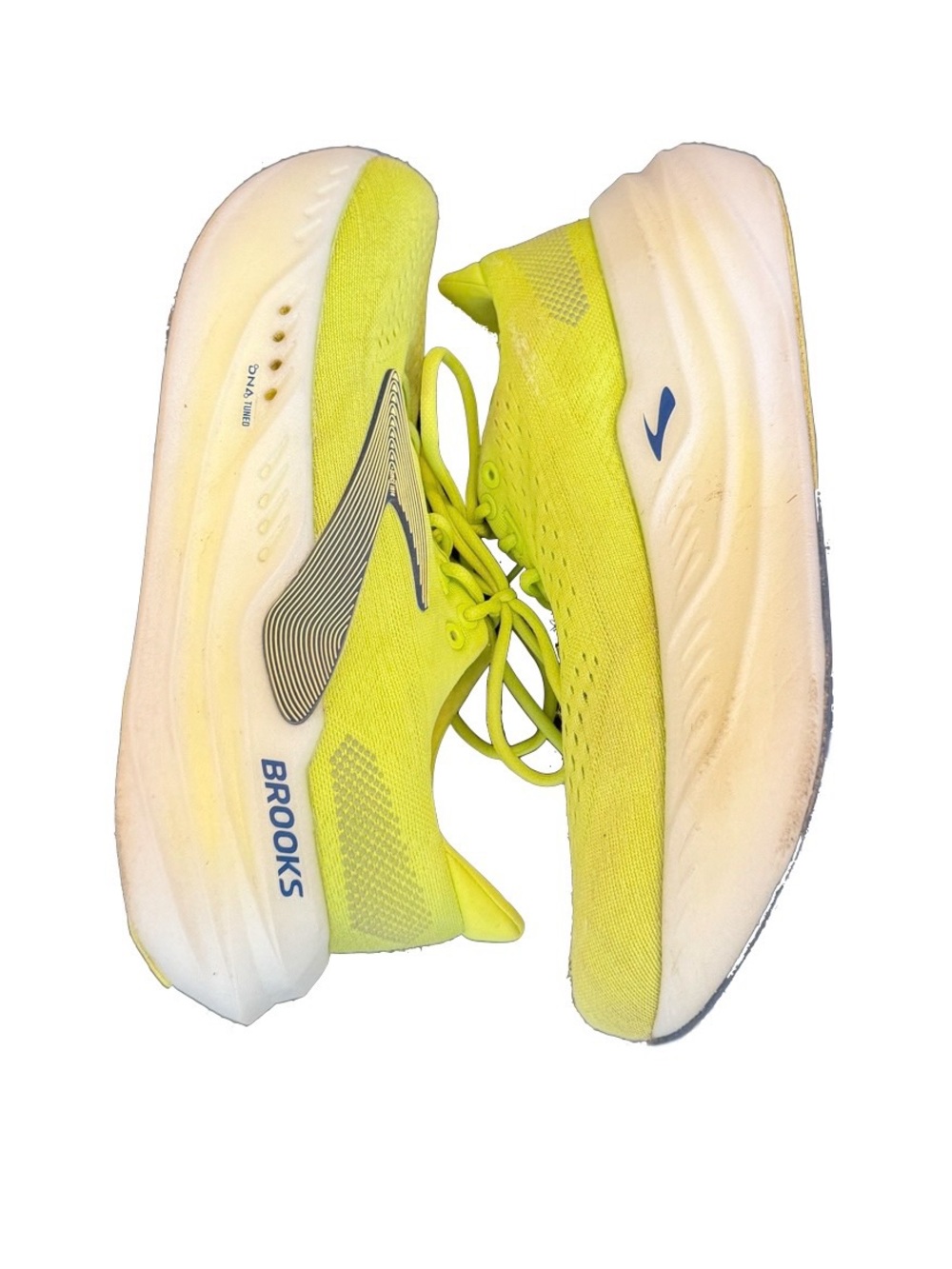 Brooks Glycerin Max Men’s 10.5 Lime Navy Peony White - Picture 2 of 10
